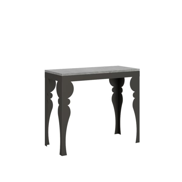 Consolle allungabile 90x40/196 cm Paxon Small Evolution telaio Antracite