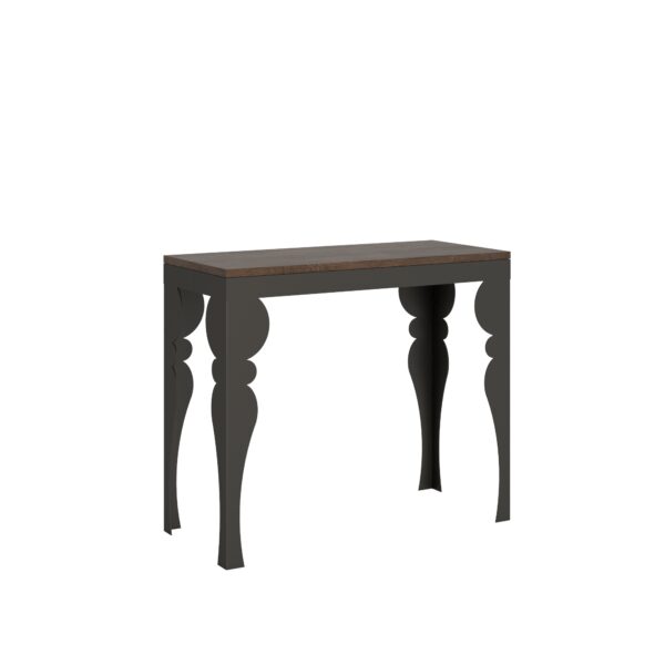 Consolle allungabile 90x40/196 cm Paxon Small Evolution telaio Antracite
