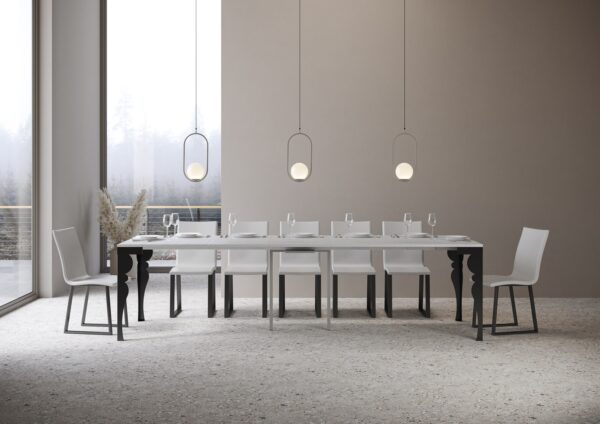 Consolle allungabile 90x40/300 cm Paxon Evolution telaio Antracite