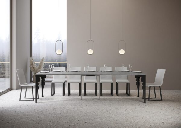 Consolle allungabile 90x40/300 cm Paxon Evolution telaio Antracite