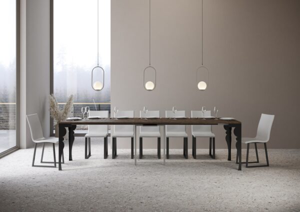 Consolle allungabile 90x40/300 cm Paxon Evolution telaio Antracite