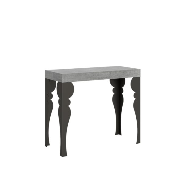 Consolle allungabile 90x40/196 cm Paxon Small Premium telaio Antracite