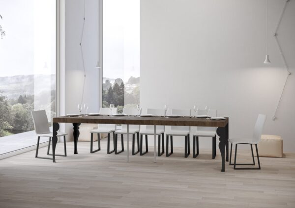 Consolle allungabile 90x40/300 cm Paxon Premium telaio Antracite