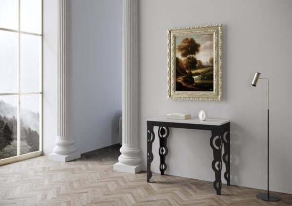 Consolle allungabile 90x40/300 cm Karamay Evolution telaio Antracite