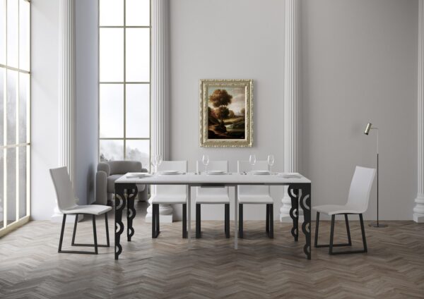 Consolle allungabile 90x40/300 cm Karamay Evolution telaio Antracite
