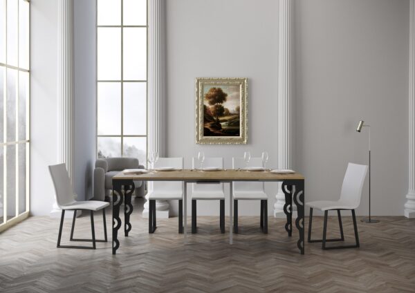 Consolle allungabile 90x40/300 cm Karamay Evolution telaio Antracite
