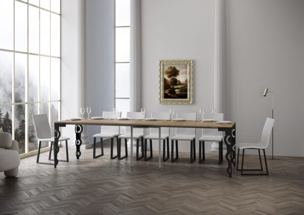 Consolle allungabile 90x40/300 cm Karamay Evolution telaio Antracite