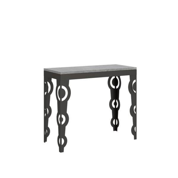 Consolle allungabile 90x40/300 cm Karamay Evolution telaio Antracite