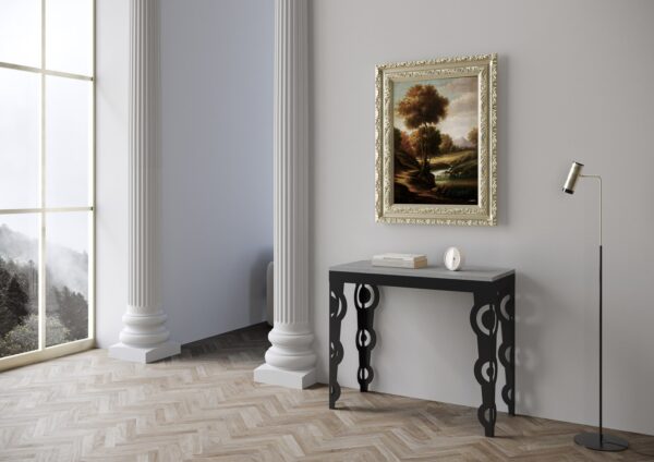 Consolle allungabile 90x40/300 cm Karamay Evolution telaio Antracite