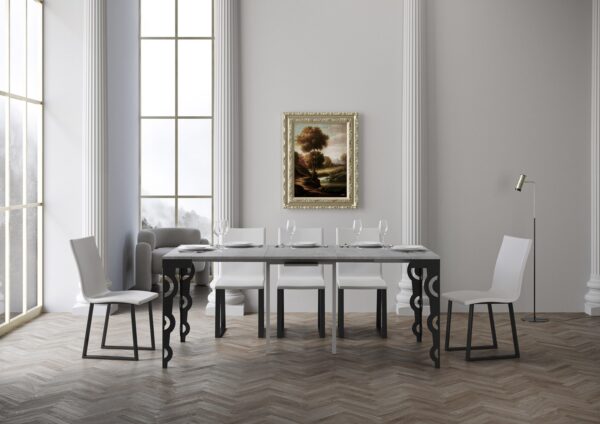 Consolle allungabile 90x40/300 cm Karamay Evolution telaio Antracite