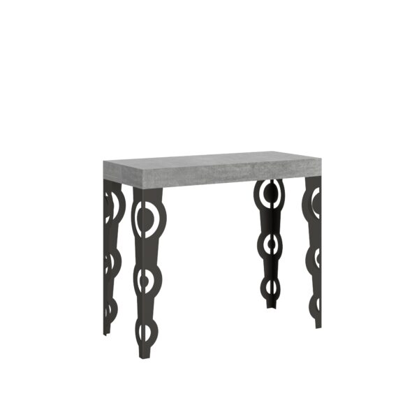 Consolle allungabile 90x40/196 cm Karamay Small Premium telaio Antracite