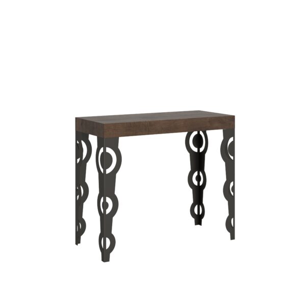 Consolle allungabile 90x40/196 cm Karamay Small Premium telaio Antracite