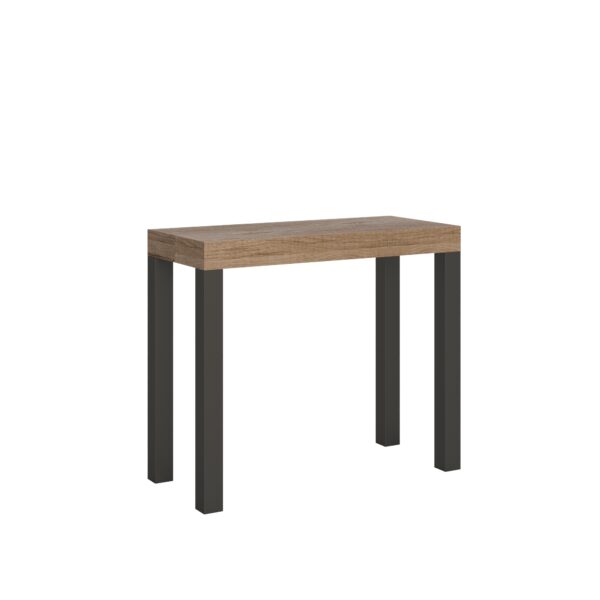 Consolle allungabile 90x40/196 cm Everyday Small telaio Antracite