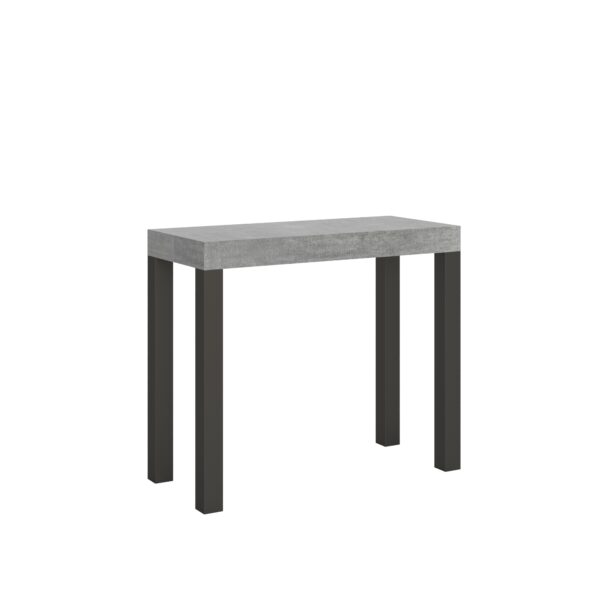 Consolle allungabile 90x40/196 cm Everyday Small telaio Antracite