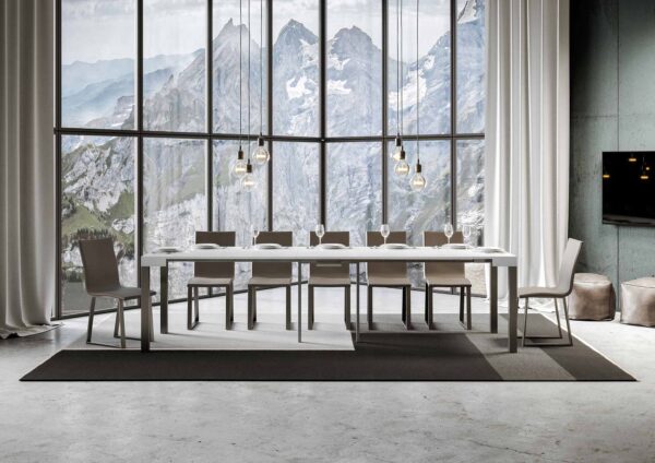 Consolle allungabile 90x40/300 cm Everyday telaio Antracite