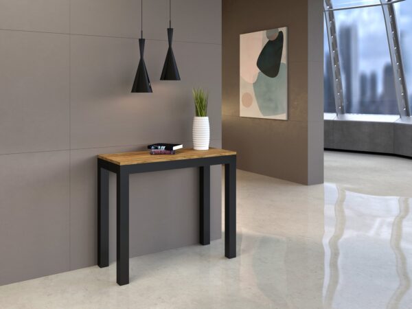 Consolle allungabile 90x40/196 cm Everyday Small Evolution telaio Antracite