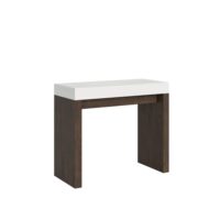 Consolle allungabile 90x40/300 cm Roxell Mix piano Bianco Frassino