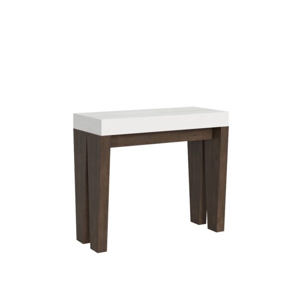 Consolle allungabile 90x40/300 cm Spimbo Mix piano Bianco Frassino