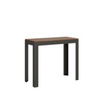 Consolle allungabile 90x40/190 cm Azalea Small telaio Antracite