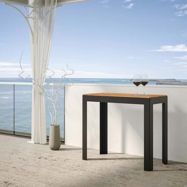 Consolle allungabile 90x40/190 cm Azalea Small telaio Antracite