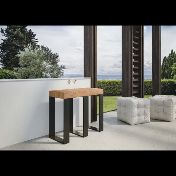 Consolle allungabile 90x40/190 cm Primula Small Premium telaio Antracite