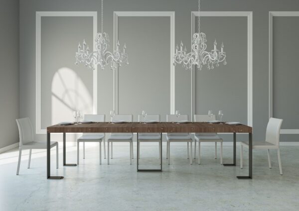 Consolle allungabile 90x40/290 cm Primula telaio Antracite