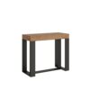Consolle allungabile 90x40/190 cm Viola Small telaio Antracite