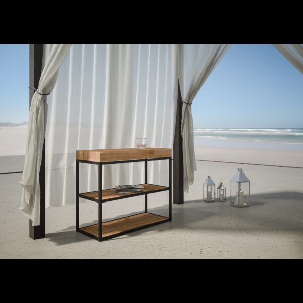 Consolle allungabile 90x40/190 cm Camelia Small telaio Antracite