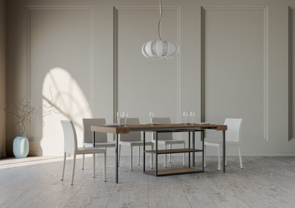 Consolle allungabile 90x40/190 cm Camelia Small telaio Antracite