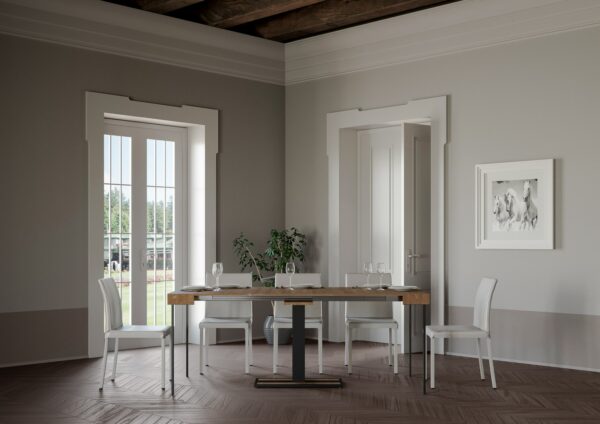 Consolle allungabile 90x40/190 cm Capital Small telaio Antracite