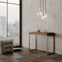 Consolle allungabile 90x40/290 cm Nordica telaio Antracite