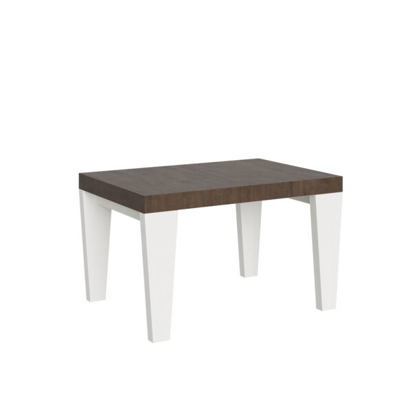 Tavolo allungabile 90x130/390 cm Spimbo Mix piano Bianco Frassino - gambe Noce