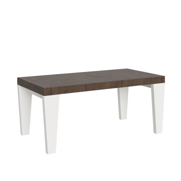 Tavolo allungabile 90x180/440 cm Spimbo Mix piano Bianco Frassino - gambe Noce