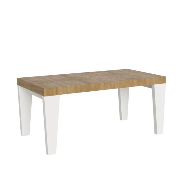 Tavolo allungabile 90x180/440 cm Spimbo Mix piano Bianco Frassino - gambe Noce