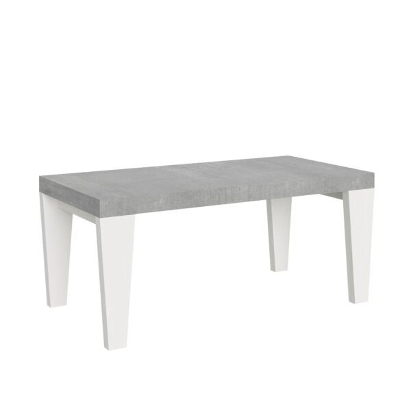 Tavolo allungabile 90x180/440 cm Spimbo Mix piano Bianco Frassino - gambe Noce