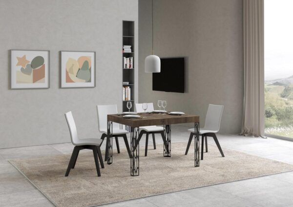 Tavolo allungabile 80x120/204 cm Ghibli telaio Antracite