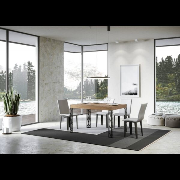 Tavolo allungabile 90x120/224 cm Ghibli telaio Antracite