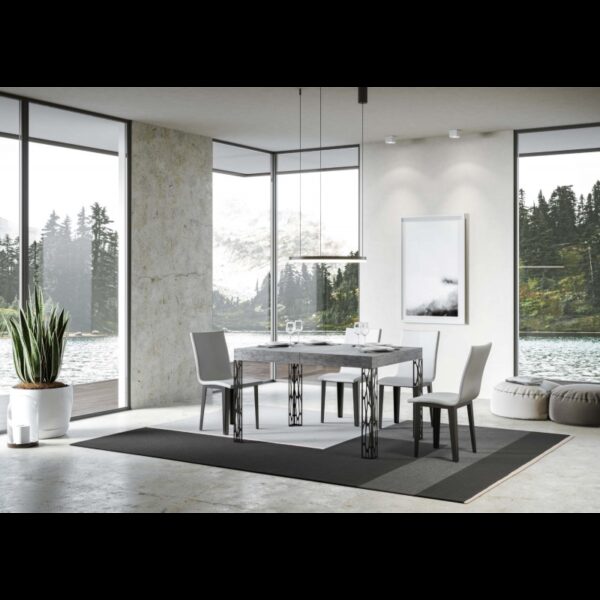 Tavolo allungabile 90x120/224 cm Ghibli telaio Antracite