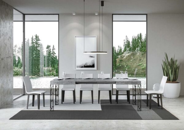 Tavolo allungabile 90x120/224 cm Ghibli telaio Antracite