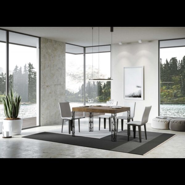 Tavolo allungabile 90x120/224 cm Ghibli telaio Antracite