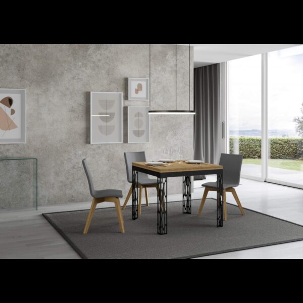 Tavolo apribile 90x90/180 cm Ghibli Libra telaio Antracite