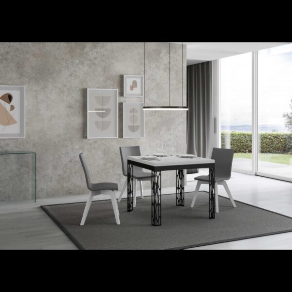 Tavolo apribile 90x90/180 cm Ghibli Libra telaio Antracite