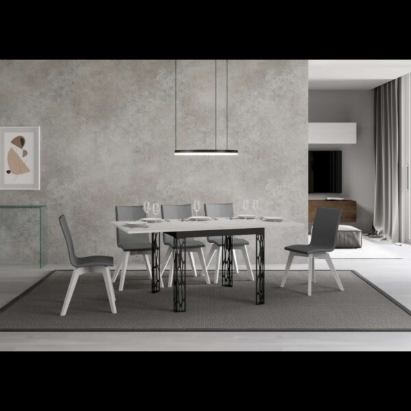 Tavolo apribile 90x90/180 cm Ghibli Libra telaio Antracite