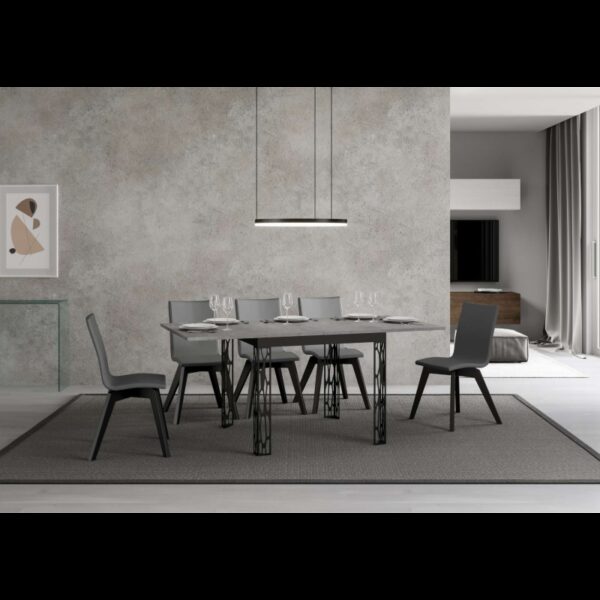 Tavolo apribile 90x90/180 cm Ghibli Libra telaio Antracite