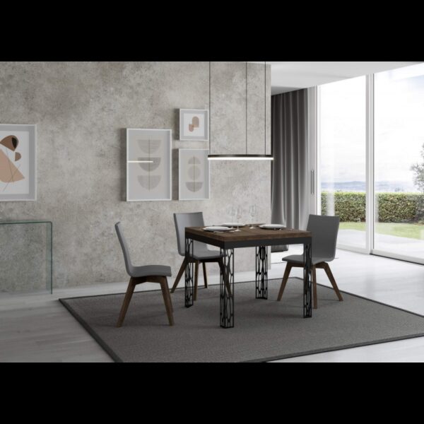Tavolo apribile 90x90/180 cm Ghibli Libra telaio Antracite