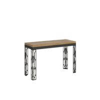 Tavolo apribile 120x45/90 cm Ghibli Double telaio Antracite