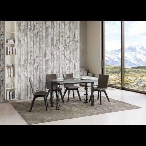 Tavolo apribile 120x45/90 cm Ghibli Double telaio Antracite
