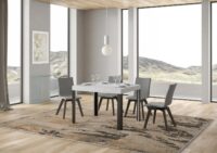 Tavolo allungabile 70x110/194 cm Linea telaio Antracite