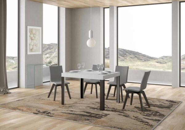 Tavolo allungabile 70x110/194 cm Linea telaio Antracite