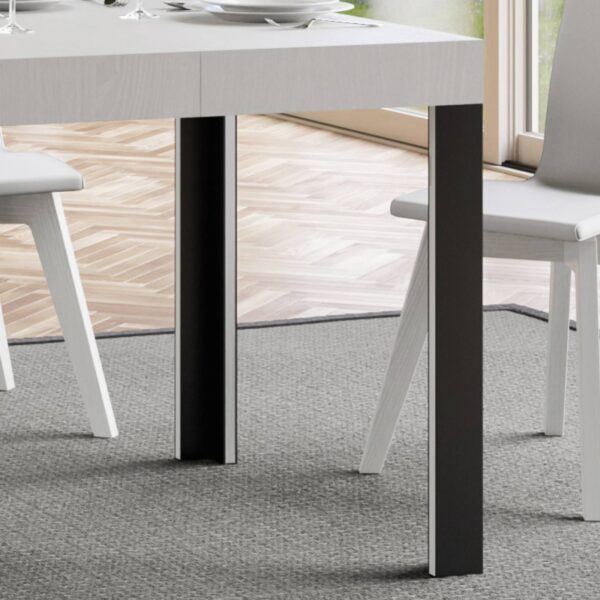 Tavolo allungabile 70x110/194 cm Linea telaio Antracite